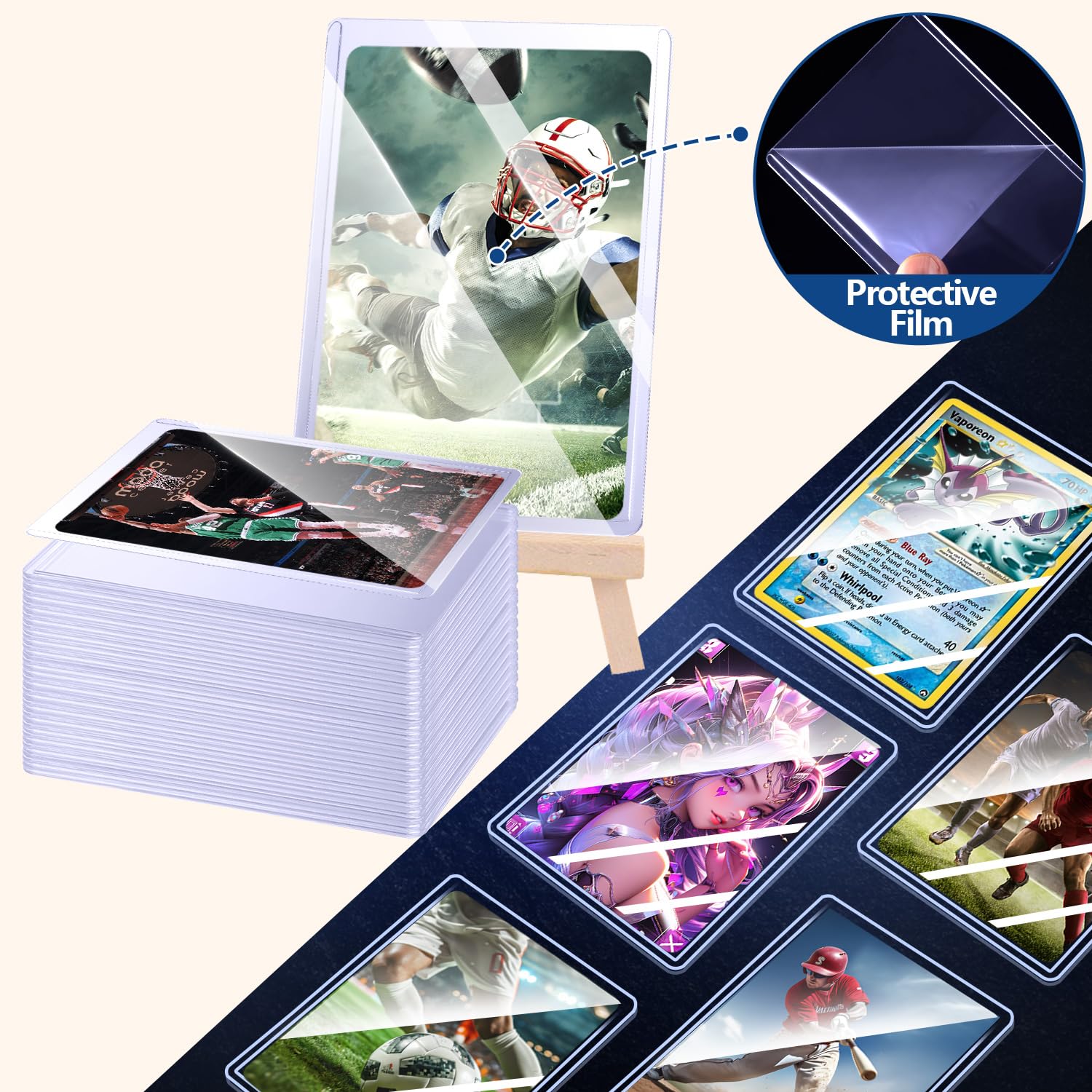 25-100 ชิ้น ซองแข็งสำหรับใส่กา - Card Penny Sleeve บทวิจารณ์และราคา