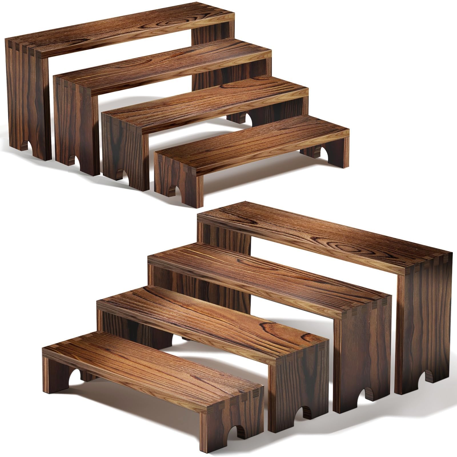 ชุดแท่นวางไม้แบบสองชั้นสำหรับง - Display Risers Set บทวิจารณ์และราคา